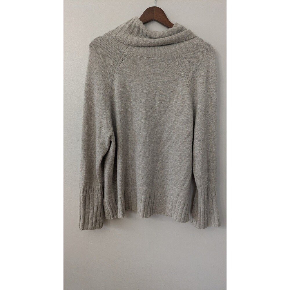 Brochu Walker Wool Cashmere Knit Turtleneck Sweater Large Relaxed Layering - Picture 5 of 11
